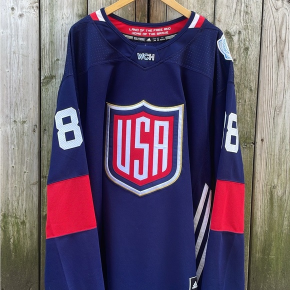 Adidas Team USA 2016 World Cup Of Hockey Patrick Kane Autographed Jersey NWT - Picture 3 of 4